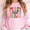 Merry and Bright Women Christmas Shirt
