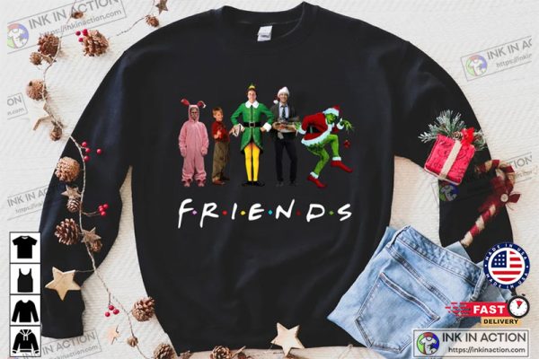 Christmas Friends Shirt, Christmas Party Outfit