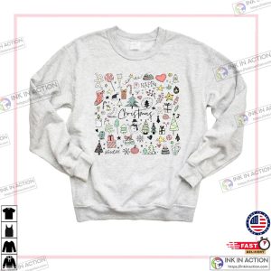 Christmas SweatshirtCute Crewneck SweaterCozy Christmas Movie PulloverClassic Christmas Tee 2