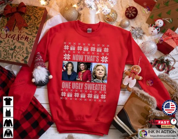 Christmas Ugly Sweater Republican Party Kamala, Pelosi, Hillary Christmas Ugly Sweater Women