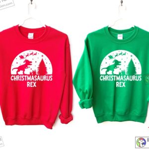 Christmasaurus Rex Sweatshirt Christmas Shirt Christmas Gift Gift for Christmas Christmas Party Tee 3