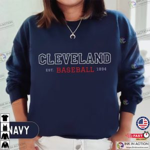 Cleveland Baseball Vintage Style Baseball Sweatshirt