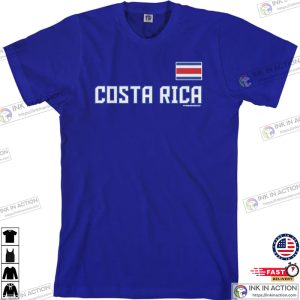 Costa Rica National Team Mens T shirt Costa Rican Republic Flag Central America Rainforest 1