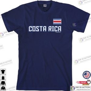 Costa Rica National Team Mens T shirt Costa Rican Republic Flag Central America Rainforest 2