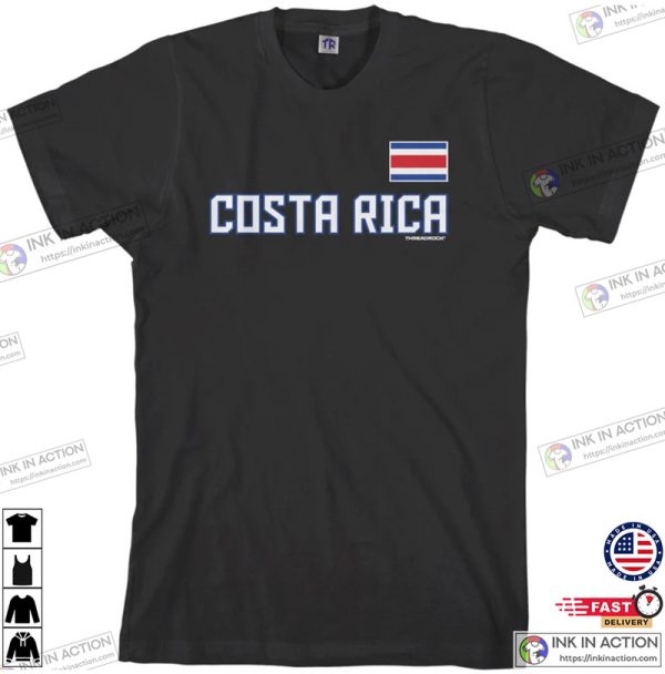 Costa Rica National Team Men’s T-shirt, Costa Rican Republic Flag Central America Rainforest