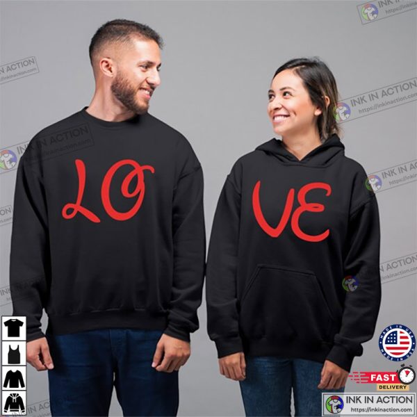 Love Couple Valentine Matching Hoodies