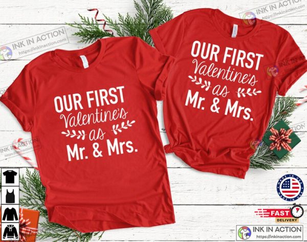 Couples 1st Valentines Mr & Mrs Shirt