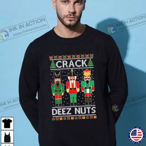 Crack Deez Nuts Ugly Christmas Sweater Sweatshirt 2