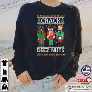 Crack Deez Nuts Ugly Christmas Sweater Sweatshirt 4