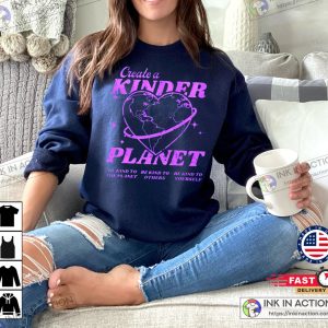 Create a kinder planet Sweatshirt Aesthetic Clothes Trendy Y2k 1