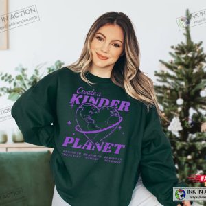 Create a kinder planet Sweatshirt Aesthetic Clothes Trendy Y2k 2