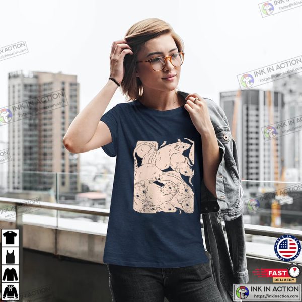 Creepy Cute Rat Shirt Big Rats In New York T-shirt