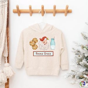 Custom Christmas Santa Shirt for Kids, Personalized Toddler Name Christmas Shirt, Baby Christmas Tee