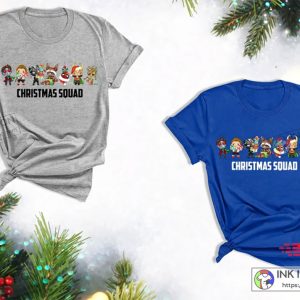 Cute Marvel Christmas Shirts Disney Family Vacation Tee Marvel Avengers Xmas Tshirt 2