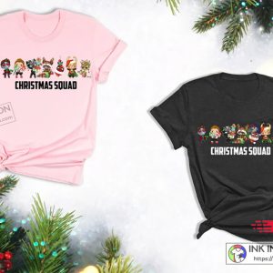 Cute Marvel Christmas Shirts Disney Family Vacation Tee Marvel Avengers Xmas Tshirt 4