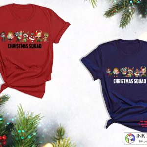 Cute Marvel Christmas Shirts Disney Family Vacation Tee Marvel Avengers Xmas Tshirt 5