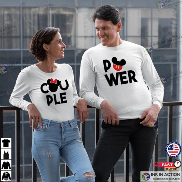 Cute Power Couple Boss Disney Engagement Couples Shirts