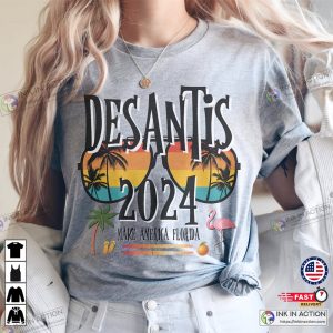 DeSantis 2024 Election T Shirt Make America Florida Cool Republican DeSantis Hot Shirt 3