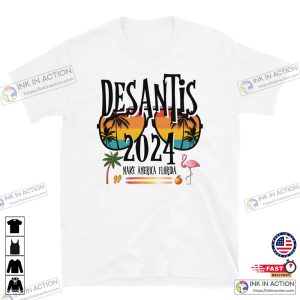 DeSantis 2024 Election T Shirt Make America Florida Cool Republican DeSantis Hot Shirt