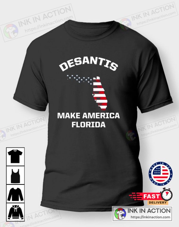 Desantis Make America Florida T-shirt American Flag Sweater