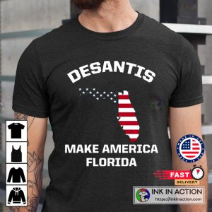 Desantis Make America Florida american flag sweater T Shirt 3