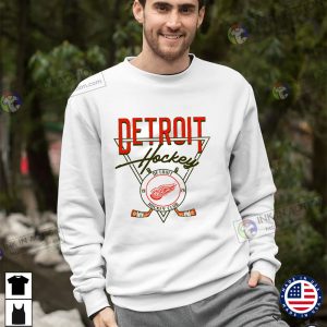 Detroit Red Wings Vintage NHL Heavyweight Hoodie Sport Grey / L