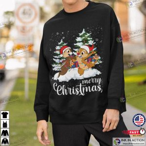 Disney Chip And Dale Merry Christmas Shirt Rescue Rangers Sweatshirt Disney Chipmunks Double Trouble Shirt 2