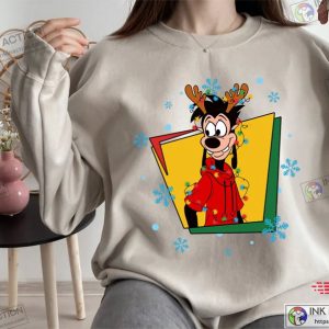 Disney Classic A Goofy Movie Max and Roxanne Christmas Lights Couples Shirts Merry Xmas Party Shirt Couple Christmas Matching Tee Sweater 2