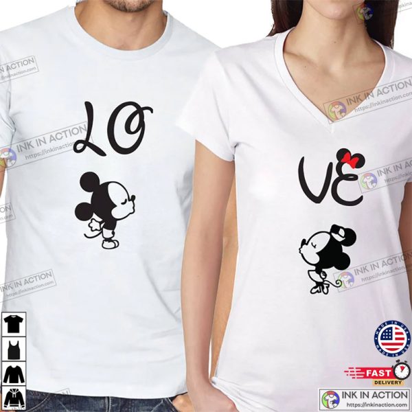 Disney Mickey Minnie Love Couple Matching Valentine’s Gift