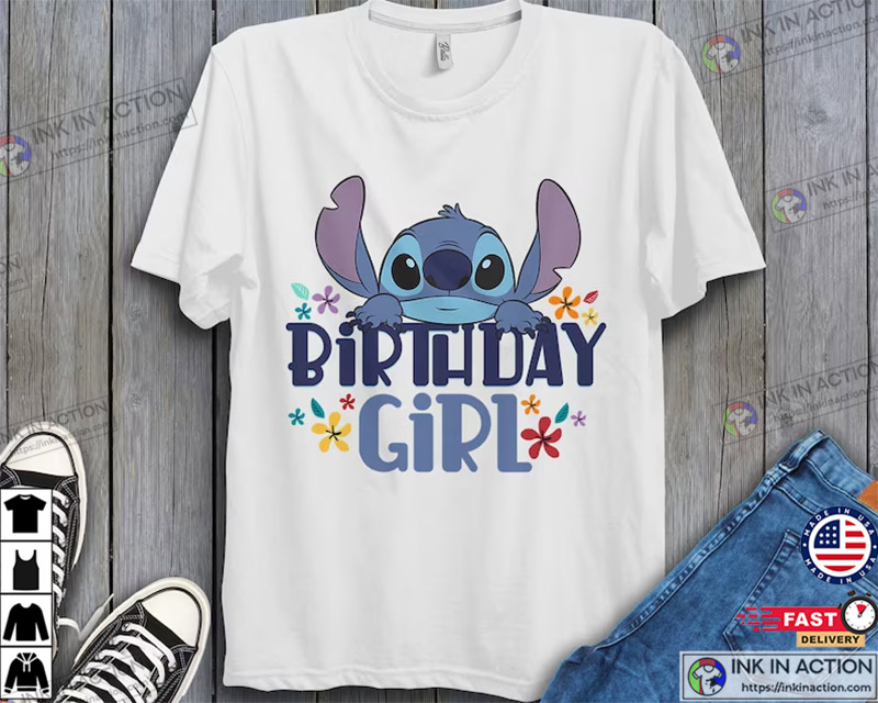 Disney Lilo & Stitch Birthday Girl T-Shirt - Ink In Action