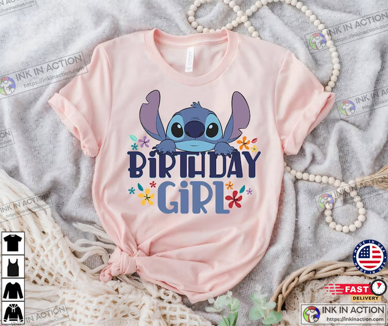 Disney Lilo & Stitch Birthday Girl T-Shirt - Ink In Action