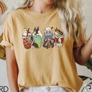 Disney Villain Coffee Comfort Colors Shirt, Disney Shirt, Cute Fall T-Shirt