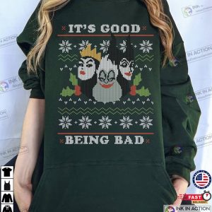 Disney Villains Good Bad Ugly Christmas Sweater T Shirt Merry Christmas 2022 1