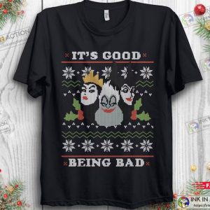 Disney Villains Good Bad Ugly Christmas Sweater T Shirt Merry Christmas 2022 2