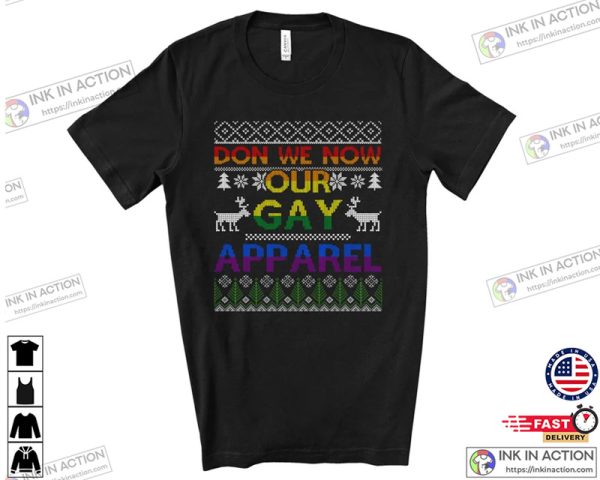 Don We Now Our Gay Apparel LGBT Christmas Shirt