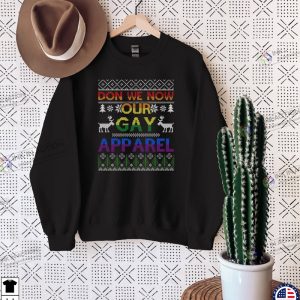 Don We Now Our Gay Apparel Sweatshirt Rainbow Christmas Shirt LGBT Christmas Gift 3