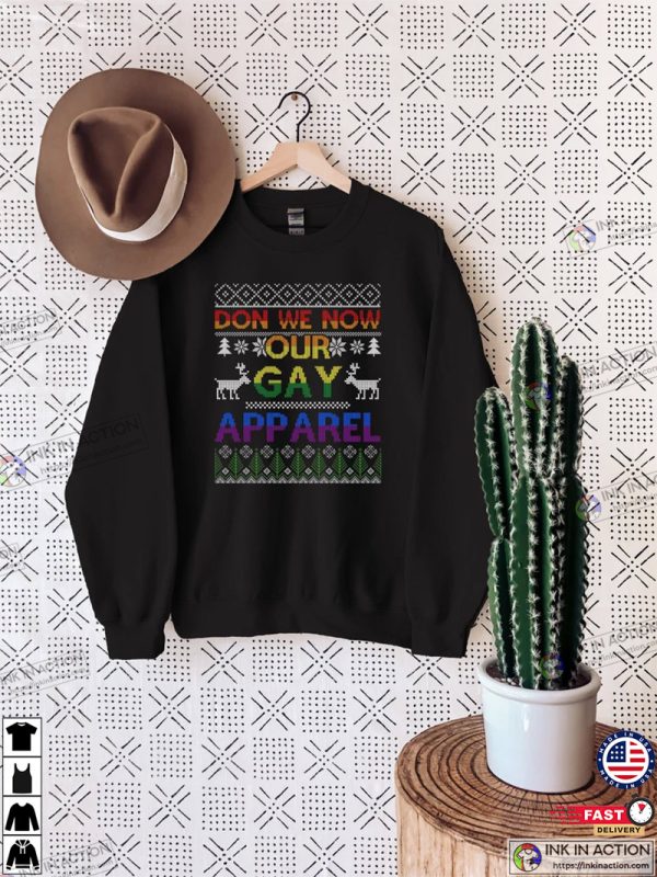 Don We Now Our Gay Apparel LGBT Christmas Shirt