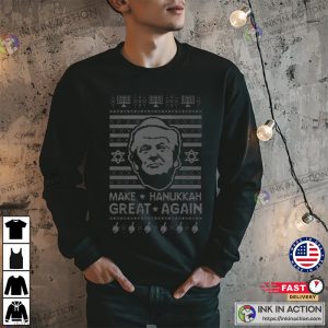 Donald Trump Make Hanukkah Great Again Ugly Holiday Sweater 2