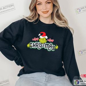 Dr. Seuss Grinch Hugs Christmas T shirt 3
