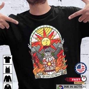 Elden Ring Shirt Dark Soul Praise The Sun Cotton Unisex Shirts 3