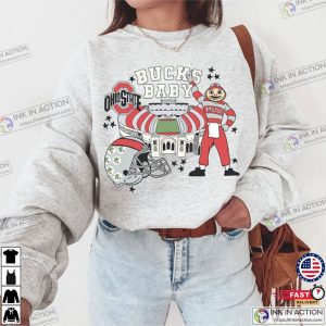 Exclusive Unisex 90s Vintage Oversized Ohio Buckeyes Sweatshirt Ohio State Shirt Brutus Shirt Go Bucks Shirt 4