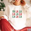 Fa La La La La Red & Green Christmas Holiday Shirt