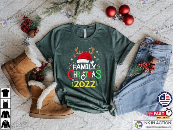 Family Christmas 2022 Matching Christmas Santa Shirts