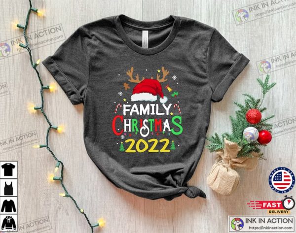 Family Christmas 2022 Matching Christmas Santa Shirts