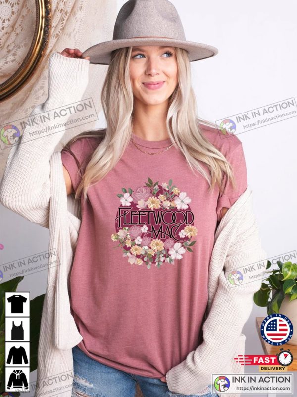 Fleetwood Mac 2022 Flower Music Lover T-shirt