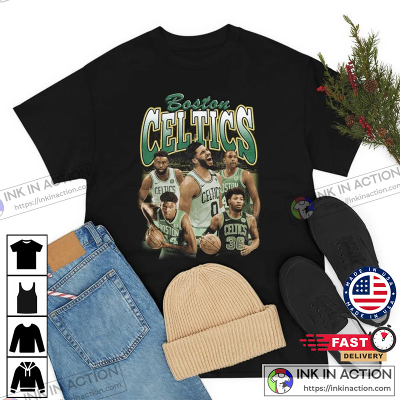 Retro Jayson Tatum Graphic Tee Boston Celtics Basketball Lover