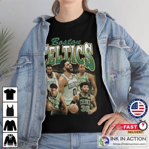 Football BOSTON CELTICS NBA Finals Vintage Shirt Jayson Tatum Boston Celtics 90s Bootleg Retro Tshirt 2