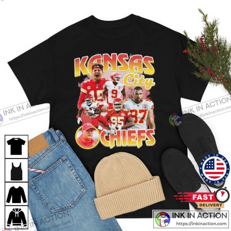 Kansas City Chiefs Kingdom Bootleg 90s Retro Shirt - Ink In Action