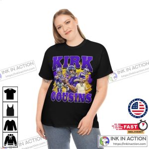 Football Kirk Cousins Tshirt Minnesota Vikings Captain Kirk Bootleg 90s Retro Shirt 2