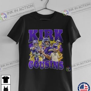 Football Kirk Cousins Tshirt Minnesota Vikings Captain Kirk Bootleg 90s Retro Shirt 4